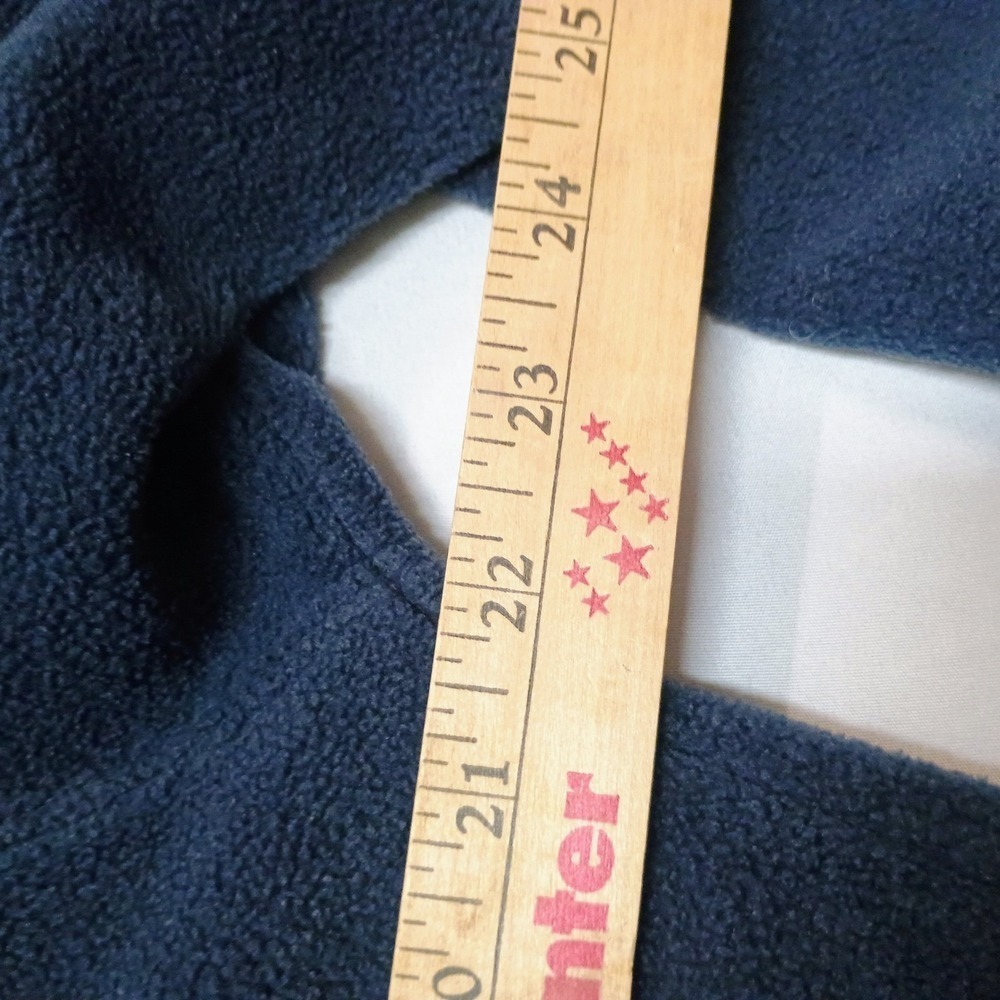 Y2K Vtg GAP Dark Blue Fleece Big Letter Spell Out  Hoodie Small - Picture 6 of 8